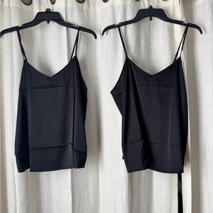 2for1 Black Camisole Tops